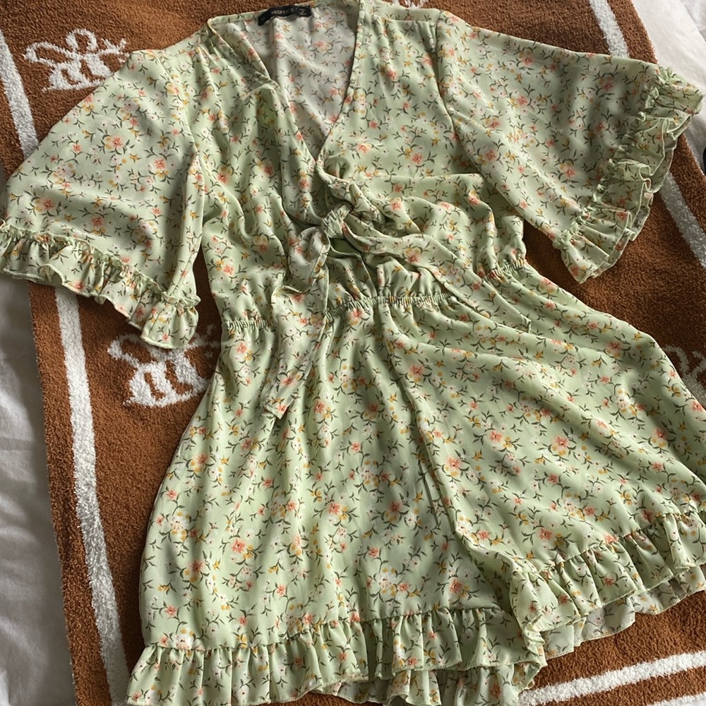 Womens medium open front romper